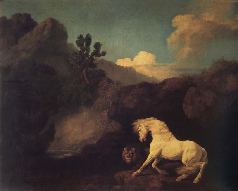 George Stubbs A Horse Frightened by a Lion Germany oil painting art